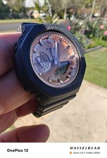 Relógio Casio G-Shock de carvalho (preto com ouro rosa) GA2100. Como novo com manual comprar usado  Enviando para Brazil