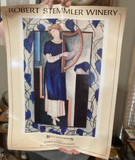 Robert Stemmler Winery Pôster ASSINADO Decoração de Parede Califórnia Cervejeiro 18 X 24 comprar usado  Enviando para Brazil