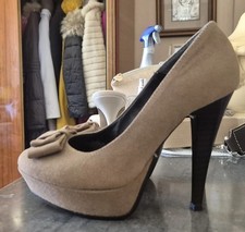 Scarpe tacco beige usato  Genova