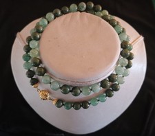 Collana sfere giada usato  Milano