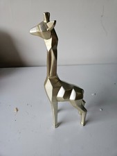 Golden giraffe statue for sale  PRESTON