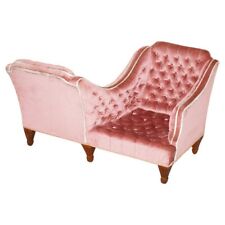 DESLUMBRANTE SOFÁ DE CONVERSA ANTIGO REGÊNCIA CHESTERFIELD TUFADO "TETE A TETE", usado comprar usado  Enviando para Brazil