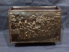 Vintage brass embossed for sale  HORNCHURCH