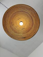 Lampadario 1960 rattan usato  Torino