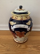 Ceramic biscotti canister for sale  Des Plaines