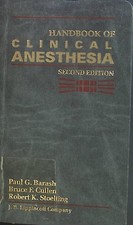 Handbook clinical anesthesia gebraucht kaufen  Koblenz