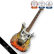 Guitarra ESP Carved Skull Flaming 1992 edição limitada comprar usado  Enviando para Brazil