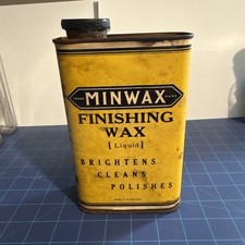 Cera de acabamento líquido Minwax vintage lata de 1 quarto, parece cheia, comprar usado  Enviando para Brazil