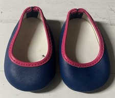 Sapatos planos azuis e rosa American Girl para boneca de 18 pol. em excelente estado usado, usado comprar usado  Enviando para Brazil