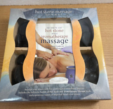 Kit de masaje de terapia de piedras calientes y aroma Piedras de río y libro Relajación Salud segunda mano  Embacar hacia Mexico