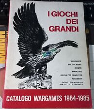 Catalogo wargames 1984 usato  Caserta