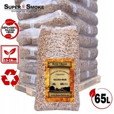 Używany, Zrębki Wędzarnicze Super Smoke OLCHA+BUK KL-13 (12-18mm) XL 65 Litrów na sprzedaż  PL