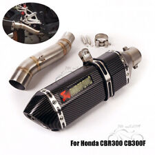Usado, Slip para Honda CBR300R CB300F 370mm dicas de fuga de Escape Silencioso Mid Link Pipe comprar usado  Enviando para Brazil