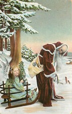 Russian christmas postcard for sale  Redding