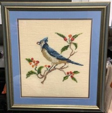 Needlepoint picture bluebird for sale  Casselberry