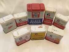 Vintage spice tins for sale  Merced