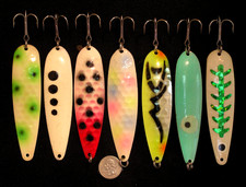 Usado, Sete iscas de pesca sortidas Mag brilho salmão truta trolling colheres downrigger comprar usado  Enviando para Brazil