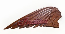 Placa de madeira vintage para motocicleta indiana feita nos EUA Mancave bar garagem 19,5” X 8” madeira comprar usado  Enviando para Brazil