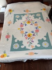 Vintage floral applique for sale  Pittsburgh