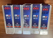 (15) 100 redondo CCI Mini Mag 22 rifle longo LR sem munição caixa vazia suporte comprar usado  Enviando para Brazil