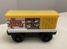 Thomas & Friends Trilho Ferroviário de Madeira Carro Frango Sodor Aves Antigo 2003 comprar usado  Enviando para Brazil