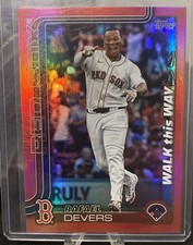 2025 Topps Series 1 Celebration Walk This Way Rafael Devers Vermelho 1/5 BOOKEND SSP comprar usado  Enviando para Brazil