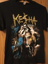 Camisa preta Kesha - Cannibal - 2011 Tour - Etiqueta desbotada comprar usado  Enviando para Brazil