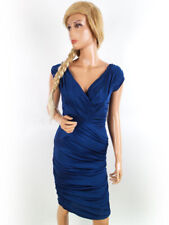 Używany, Orsay Rozmiar M Granatowa Sukienka Midi Bodycon Wiskoza 100% Krótki rękaw na sprzedaż  PL