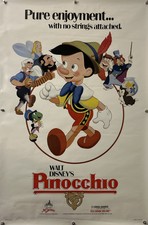 Pôster original de filme de uma folha PINÓQUIO - R1984 - WALT DISNEY - ENROLADO! comprar usado  Enviando para Brazil