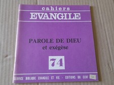 Cahiers évangile dieu d'occasion Cahiers évangile dieu d'occasion  Lormes