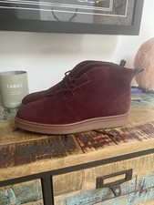 Clark burgundy suede for sale  ROSS-ON-WYE