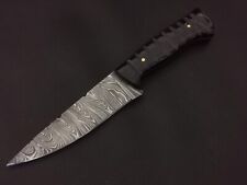 CUCHILLO PELADOR DE ACERO DAMASCO HECHO A MANO 9,5" MANGO DE CUERNO CON FUNDA 3254, usado segunda mano  Embacar hacia Argentina