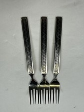 3 garfos para salada Noritake EROS 18/8 aço inoxidável Japão 6 1/2" comprar usado  Enviando para Brazil