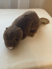 Etiqueta de pano desbotada cauda acolchoada macia dentes grandes de pelúcia castor animal de estimação vintage comprar usado  Enviando para Brazil