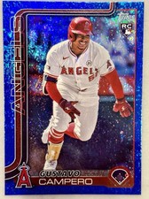 2025 Topps Chrome - Gustavo Campero - Angels- Refrator RayWave Azul /150 (RC) comprar usado  Enviando para Brazil