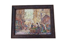 Huile panneau signée d'occasion  Châteaubriant
