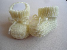 Babyschuhe handarbeit gelb gebraucht kaufen  Langquaid