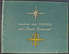1960 lincoln brochure for sale  Olympia