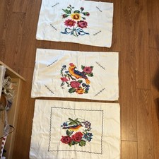 Crosstitch pillowcases set for sale  Los Angeles