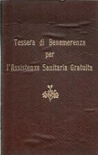Tessera benemerenza assistenza usato  Italia