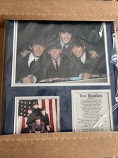 Colagem dupla fosca placa discográfica fotos coloridas e emoldurada dos Beatles comprar usado  Enviando para Brazil