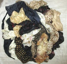 LOTE SEDA PURA Vintage Sari Tecido Remanescente 50/100 PEQUENAS PEÇAS DIÁRIO Costura comprar usado  Enviando para Brazil
