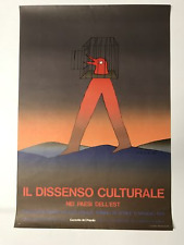 Poster originale folon usato  Verbania