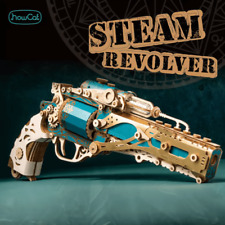 HowCat® S841 Steampunk Rewolwer Jade Blue 3D Drewniane puzzle, używany na sprzedaż  Wysyłka do Poland