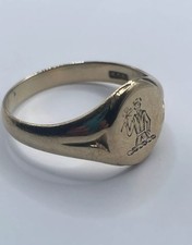 9ct signet ring for sale  WIGSTON