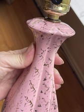 Mini base de abajur MCM Atomic Hollywood rosa ouro formas geométricas manchadas - Testado comprar usado  Enviando para Brazil