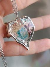 Collana cuore resina usato  Trieste