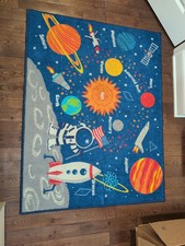 Tapete Kids Planet Solar System Play 4'4"x3'4" parte inferior resistente ao deslizamento de borracha, usado comprar usado  Enviando para Brazil