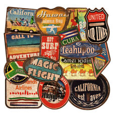 ⭐ 36 Pezzi Retro Travel Airlines Paesi Viaggio Valigia Stile Stickerbomb Adesivi, usado comprar usado  Enviando para Brazil