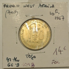Togo francs 1957 d'occasion  Castres